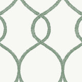 Wallpaper Laurel Leaf Ogee Wallpaper // Green
