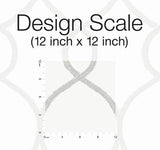 Wallpaper Laurel Leaf Ogee Wallpaper // Grey