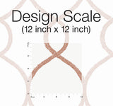 Wallpaper Laurel Leaf Ogee Wallpaper // Orange