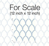 Wallpaper Laurel Wallpaper // Blue & White