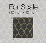 Wallpaper Laurel Wallpaper // Gold & Black