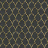 Wallpaper Laurel Wallpaper // Gold & Black
