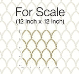 Wallpaper Laurel Wallpaper // Gold & White