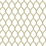 Wallpaper Laurel Wallpaper // Gold & White