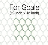 Wallpaper Laurel Wallpaper // Green & White