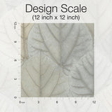 Wallpaper Leaf Concerto Peel & Stick Wallpaper // Blue & Taupe