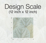 Wallpaper Leaf Concerto Wallpaper // Turquoise