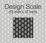 Wallpaper Leaf Pendant Wallpaper // Black