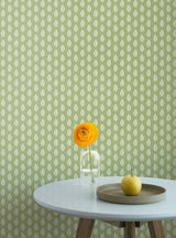 Wallpaper Leaf Pendant Wallpaper // Green