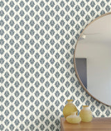 Wallpaper Leaflet Wallpaper // Navy