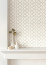 Wallpaper Leaflet Wallpaper // Taupe