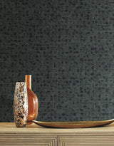 Wallpaper Leather Lux Wallpaper // Dark Green