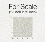 Wallpaper Leaves Stripe Wallpaper // Grey