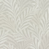 Wallpaper Leaves Stripe Wallpaper // Grey