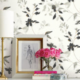 Wallpaper Linden Flower Peel & Stick Wallpaper // Black