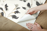 Wallpaper Linden Flower Peel & Stick Wallpaper // Black
