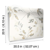 Wallpaper Linden Flower Peel & Stick Wallpaper // Soft Neutral