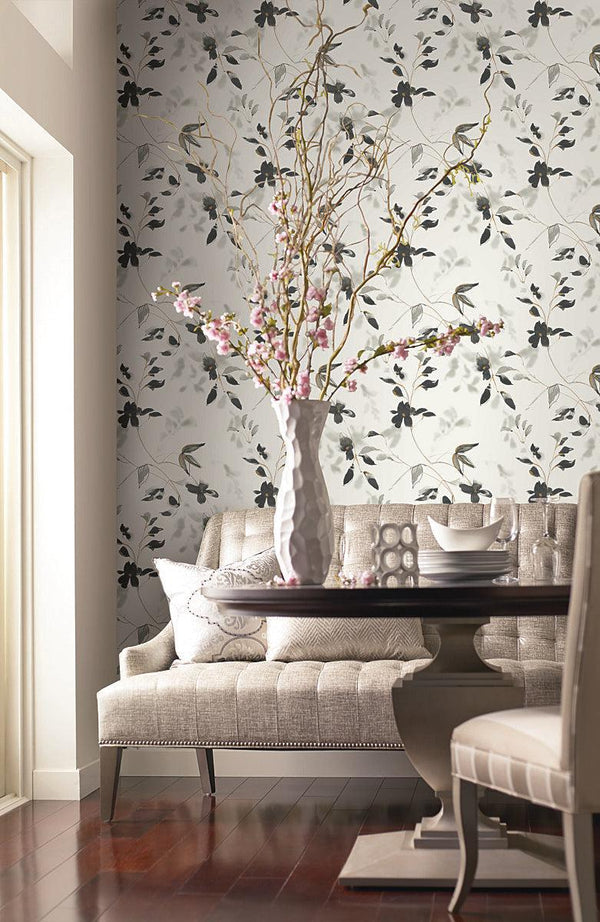 Wallpaper Linden Flower Wallpaper // Black