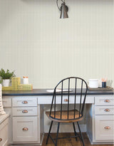 Wallpaper Linear Gridwork Wallpaper // Beige