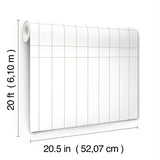 Wallpaper Linear Gridwork Wallpaper // Linen on White 