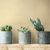 Wallpaper Linen Crosshatch Paintable Wallpaper // White