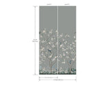 Wallpaper Lingering Garden Wall Mural // Grey