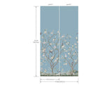 Wallpaper Lingering Garden Wall Mural // Light Blue