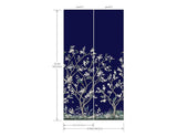 Wallpaper Lingering Garden Wall Mural // Navy