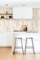 Wallpaper Liquid Marble Wallpaper // Pink