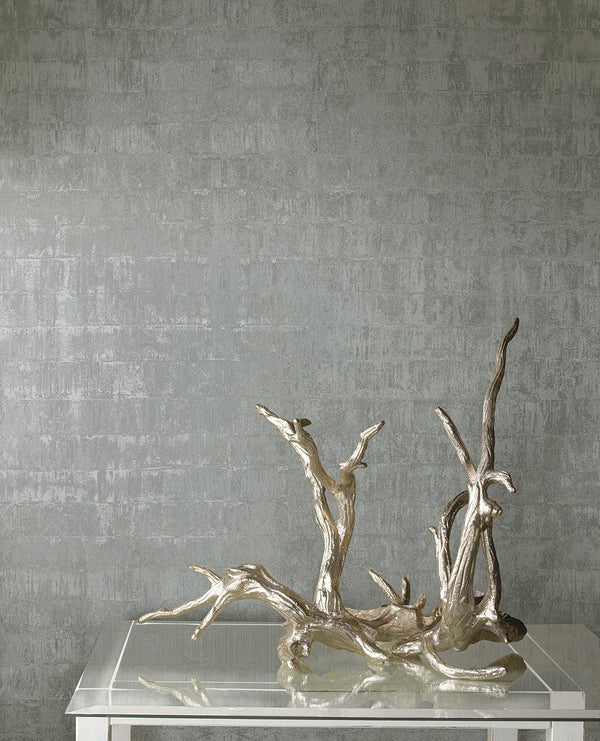 Wallpaper Liquid Metal Wallpaper // Silver