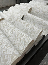 Wallpaper Lockwood Damask Wallpaper // Beige