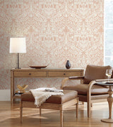 Wallpaper Lockwood Damask Wallpaper // Blush