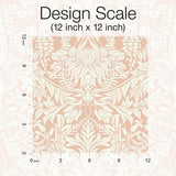 Wallpaper Lockwood Damask Wallpaper // Blush