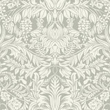 Wallpaper Lockwood Damask Wallpaper // Grey
