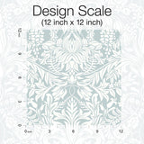 Wallpaper Lockwood Damask Wallpaper // Light Blue