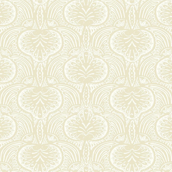 Wallpaper Lotus Palm Wallpaper // Beige 