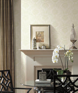 Wallpaper Lotus Palm Wallpaper // Beige