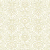 Wallpaper Lotus Palm Wallpaper // Beige