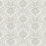 Wallpaper Lotus Palm Wallpaper // Grey