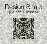 Wallpaper Lotus Palm Wallpaper // Off White & Black