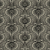 Wallpaper Lotus Palm Wallpaper // Off White & Black