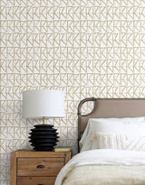 Wallpaper Love Triangles Peel & Stick Wallpaper // Gold Metallic