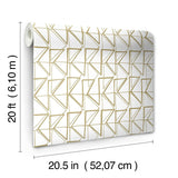 Wallpaper Love Triangles Peel & Stick Wallpaper // Gold Metallic