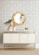Wallpaper Love Triangles Peel & Stick Wallpaper // Grey