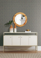 Wallpaper Love Triangles Peel & Stick Wallpaper // Grey Metallic