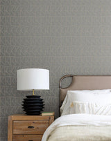 Wallpaper Love Triangles Peel & Stick Wallpaper // Grey Metallic