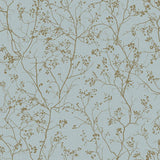 Wallpaper Luminous Branches Wallpaper // Blue & Gold