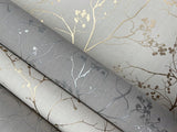 Wallpaper Luminous Branches Wallpaper // Cream & Gold