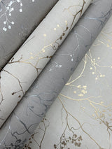 Wallpaper Luminous Branches Wallpaper // Cream & Gold