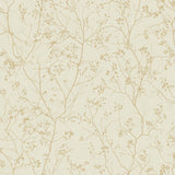 Wallpaper Luminous Branches Wallpaper // Cream & Gold